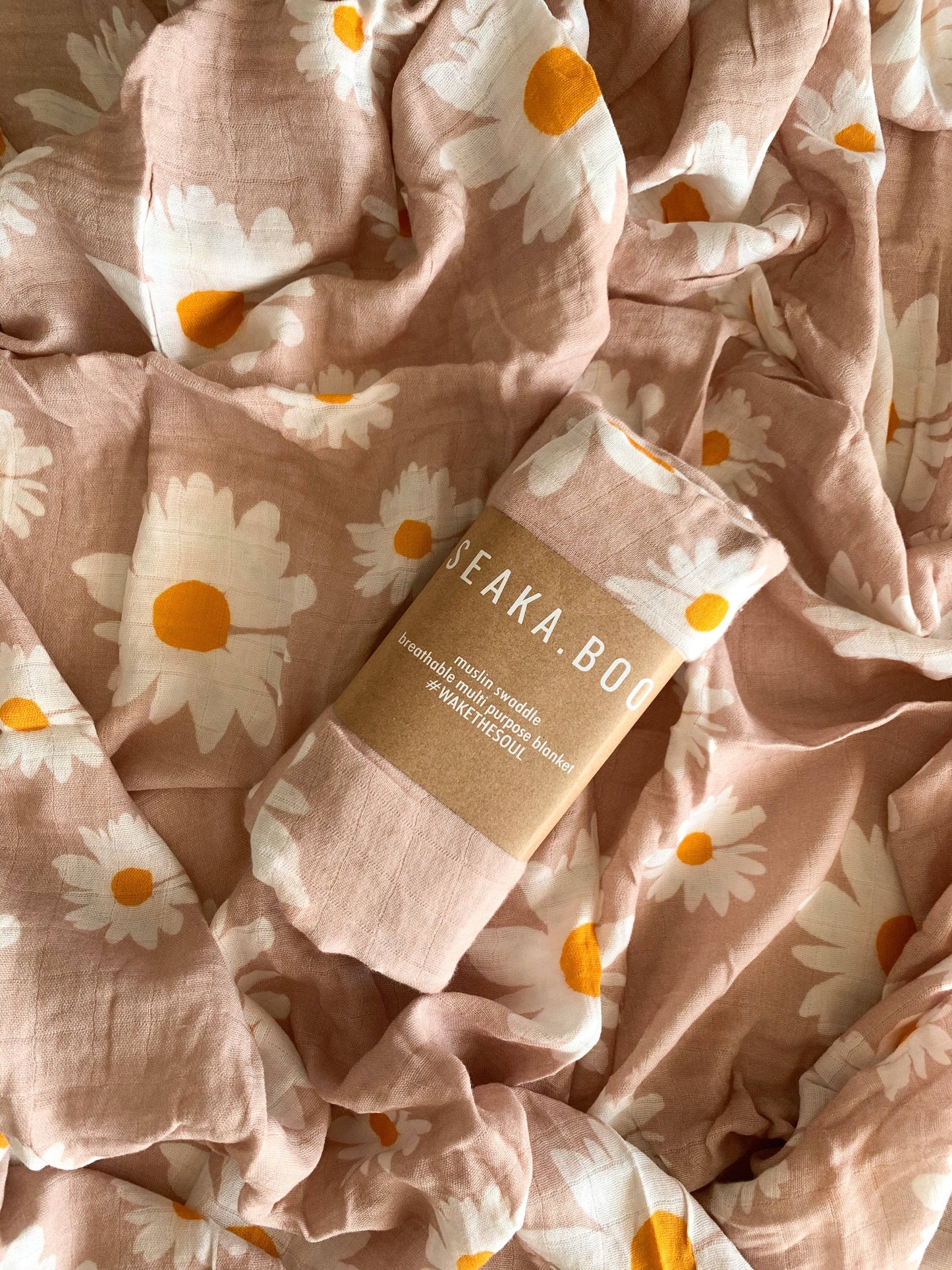 Bamboo Cotton Baby Swaddle | Wrap - Daisy Chain