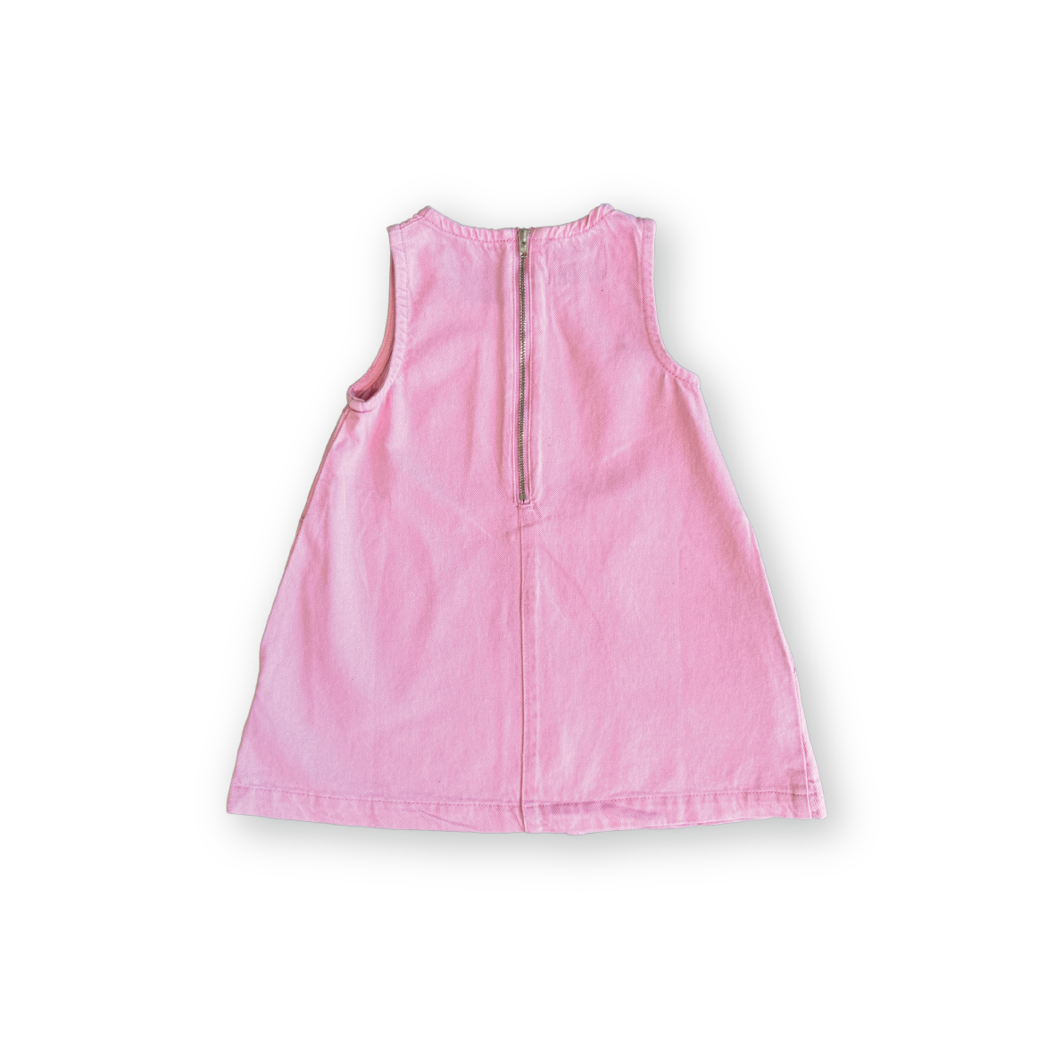 Organic Shift Denim Dress - Candy