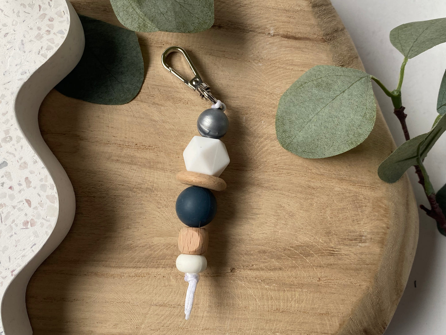 Starry Whisper | Silicone + Beechwood Bag Tag