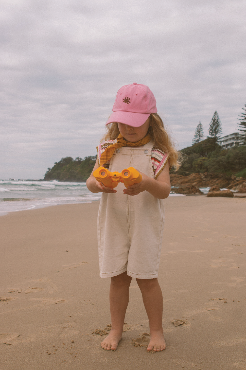 Organic Everyday Twill Short Overalls - Milk