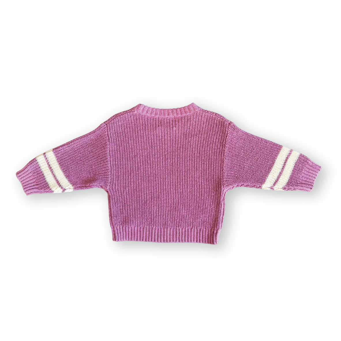 Chunky Rib Pull Over - Raspberry