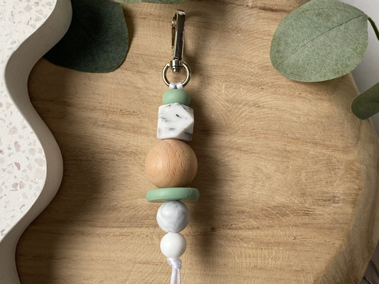 Sage for Days | Silicone + Beechwood Bag Tag