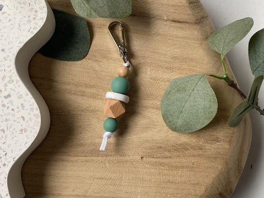 Sprout & About | Mini Silicone + Beechwood Bag Tag