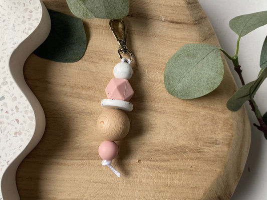 Ice Cream Sundae | Silicone + Beechwood Bag Tag