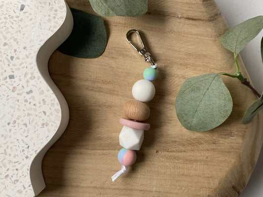 Mermaid Tales | Silicone + Beechwood Bag Tag