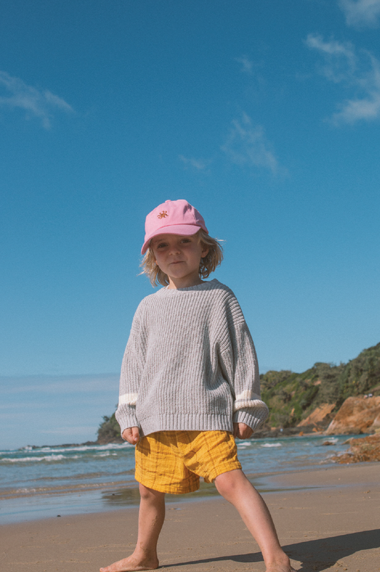 Chunky Rib Pull Over - Stone