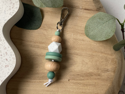 Woodland Friends | Silicone + Beechwood Bag Tag